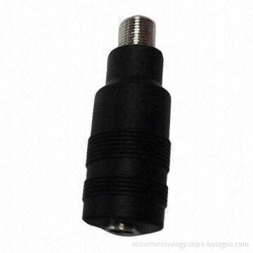 F Adapter Power Plug with 2.1 x 5.5mm DC Jacket Size